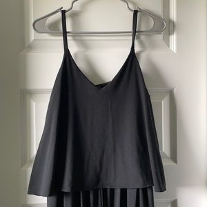 Uniqlo wide leg black jumpsuit